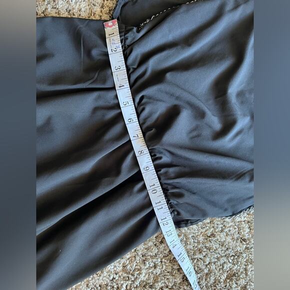 Aqua‎ black mini dress with chain sleeve trim size XS Neutral Party Club - Picture 7 of 7